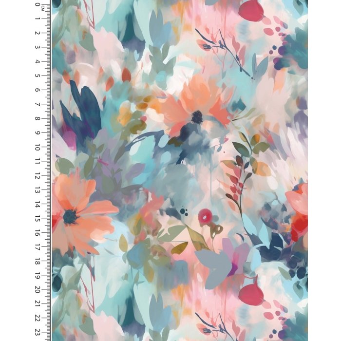 Jersey Digital Stylez Painted Flowers 5779