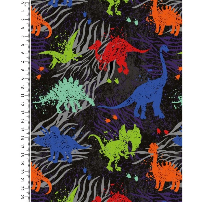 French Terry Digital Toff Colourful Animals 5799