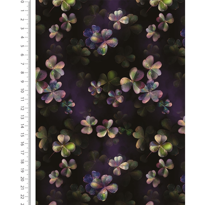 Alpen Fleece Digital Four Leaf Clover 6136