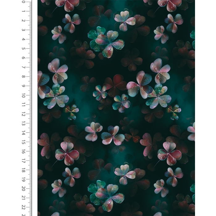 Alpen Fleece Digital Four Leaf Clover 6136