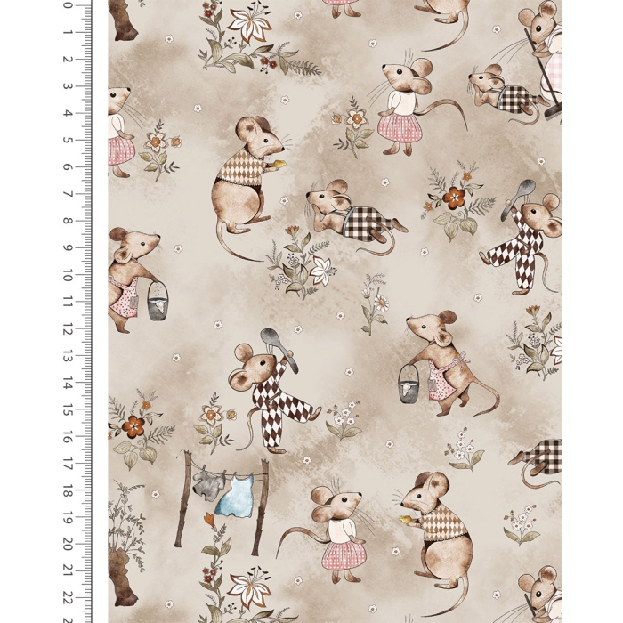 Alpen Fleece Digital Little Mice 6139