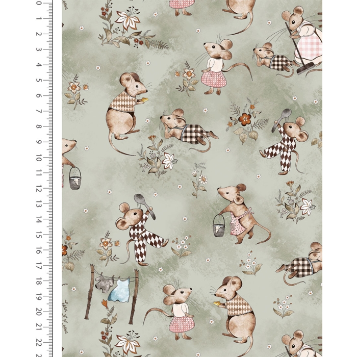 Alpen Fleece Digital Little Mice 6139