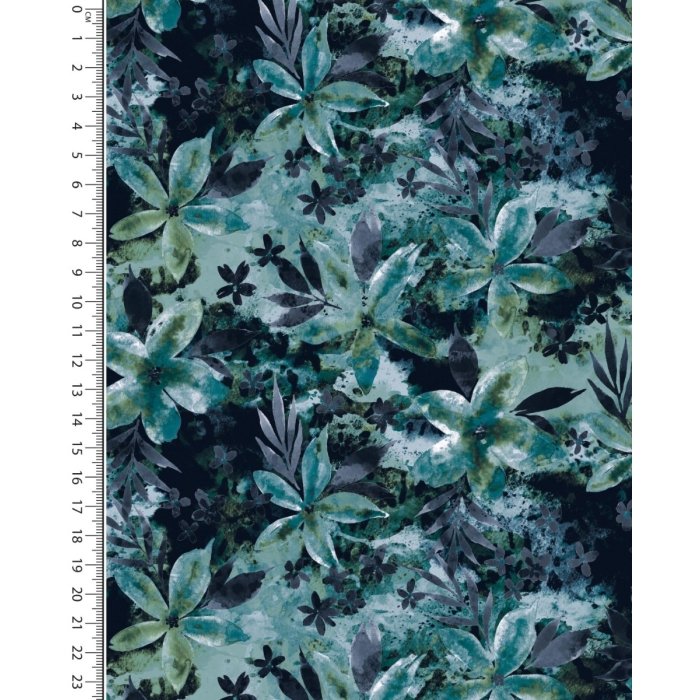 French terry digital Flower batik 5904