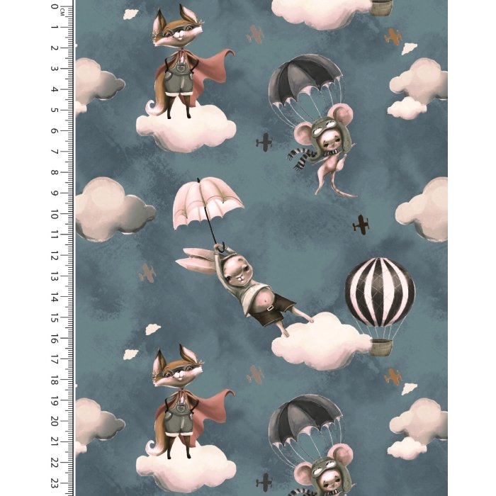 Alpen Fleece Digital Let's Fly Fox 5859