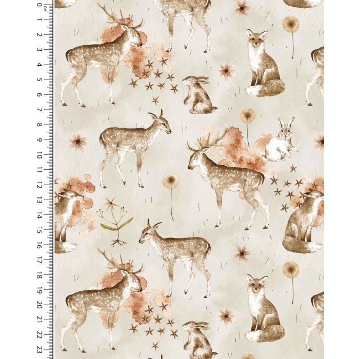 Alpen Fleece Digital Forest Animals 5860