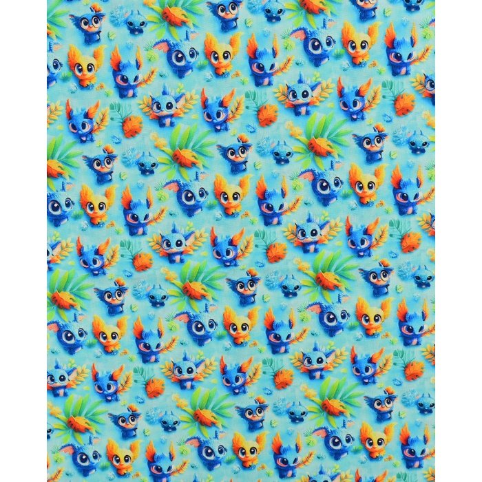 Poplin 3D Fantasy Animals 5821
