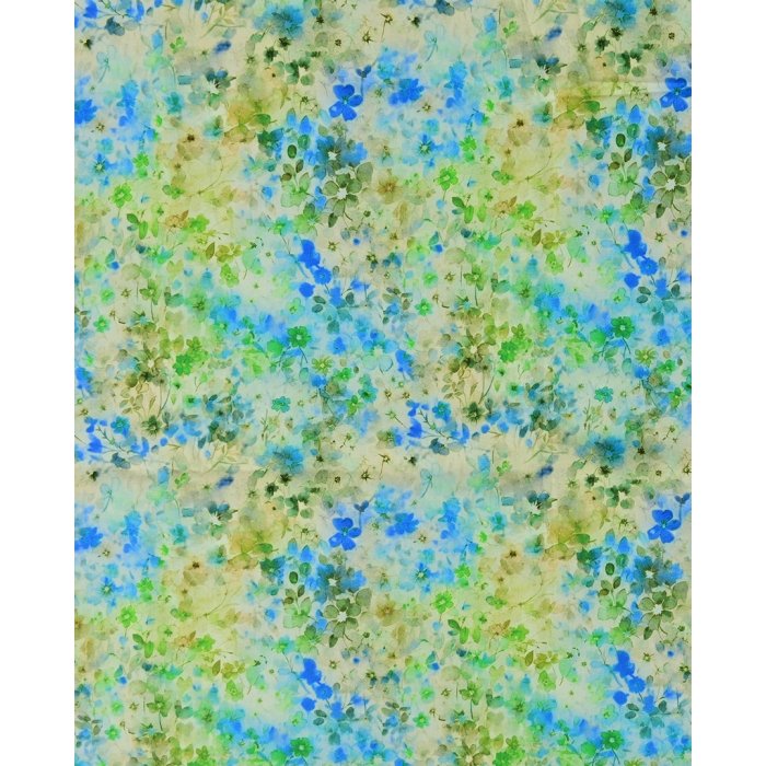 Poplin Digital Flowers 5834