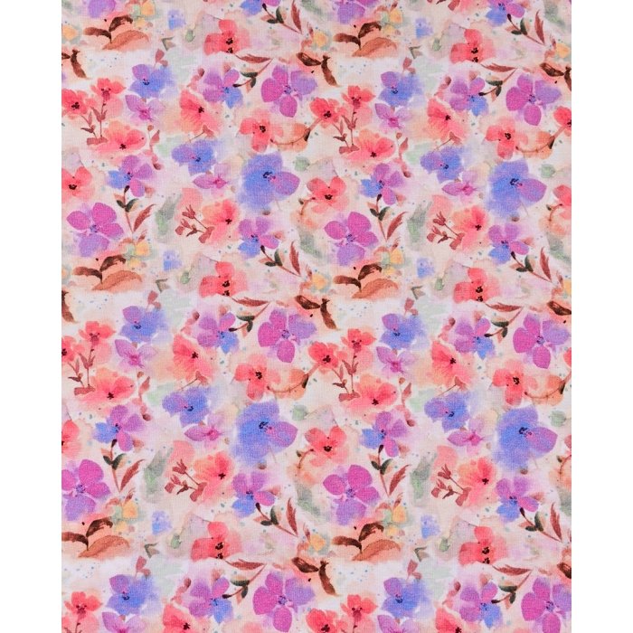 Jersey Digital Watercolor Violets 5935