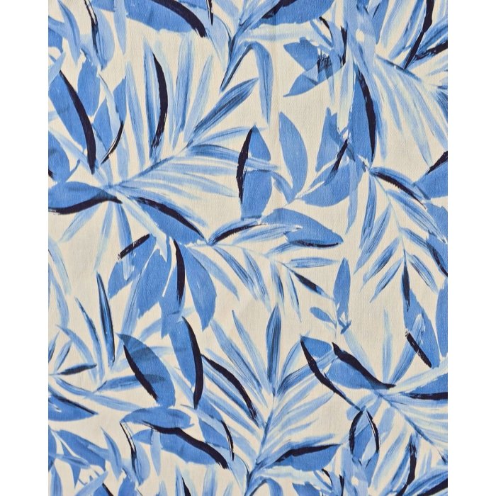 Viscose Crepe Digital Leaves 5988