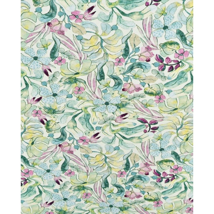 Bamboo Jersey Digital Fantasy Flower 5951