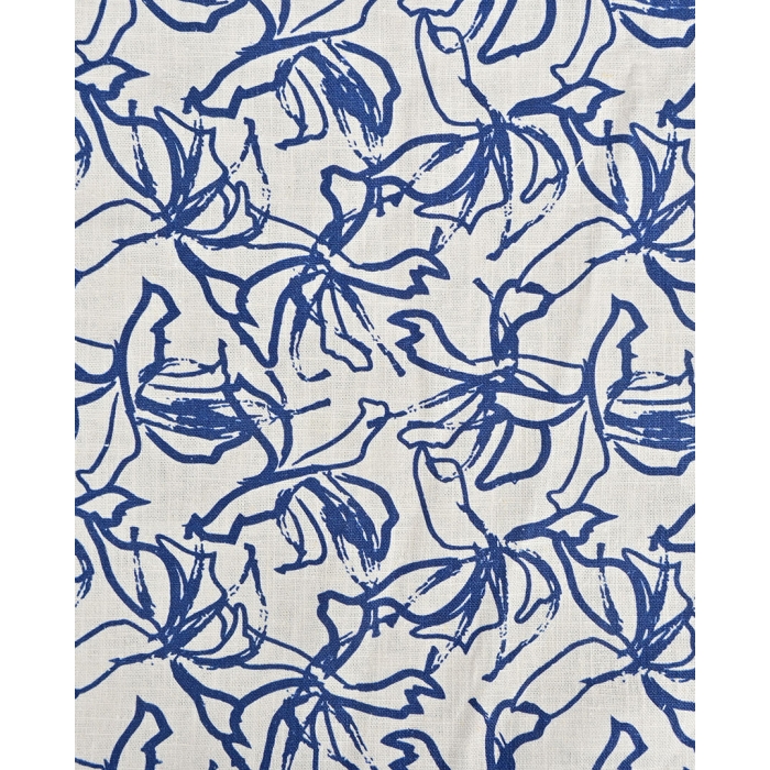 Ramie Linen Digital Abstract Flower 6067