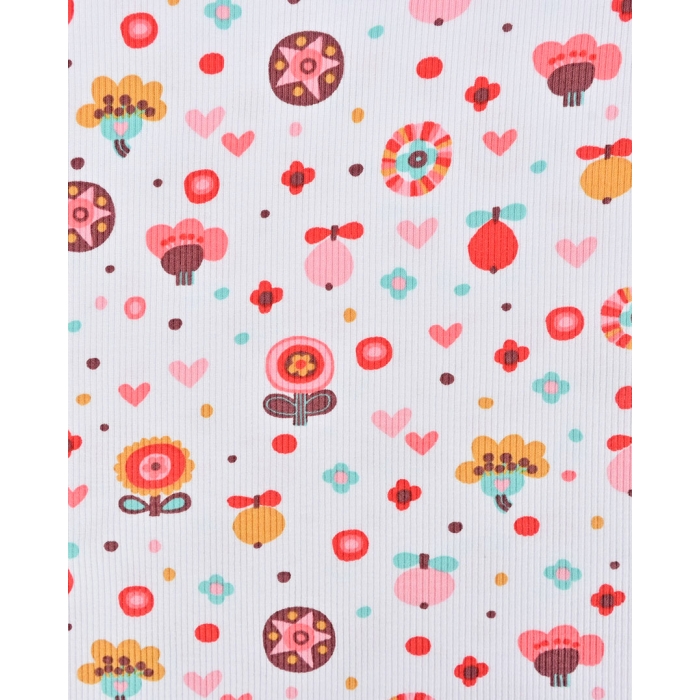 Canalé de punto toff retro flores 5260