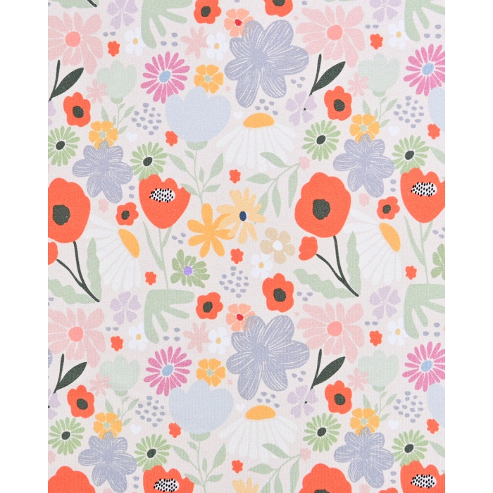 French Terry Digital Flowers 6098