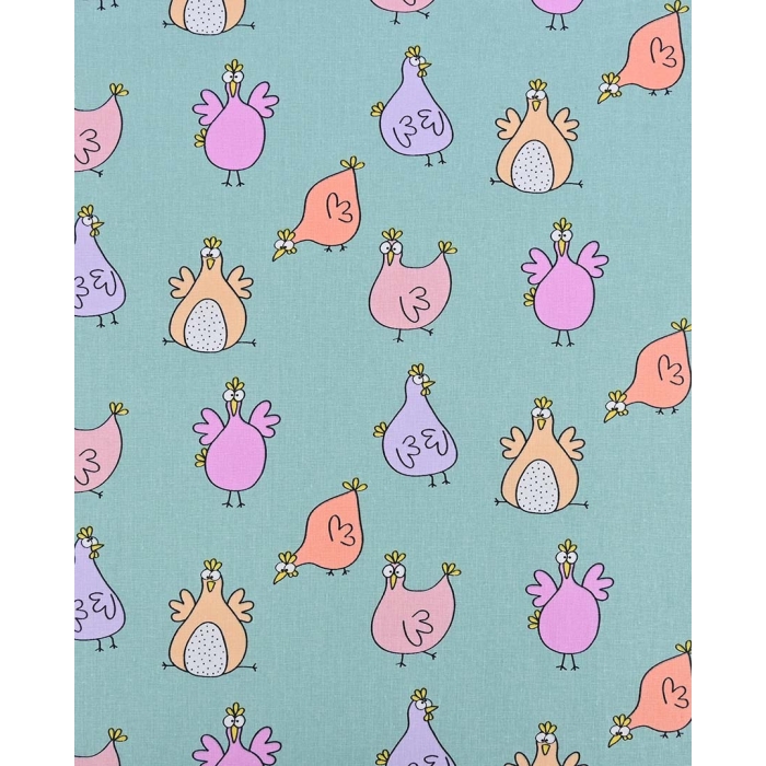 Poplin Crazy Chicken 90013