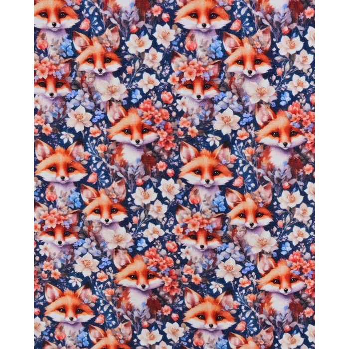 Jersey Digital Floral Fox 6156