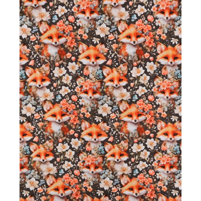 Jersey Digital Floral Fox 6156