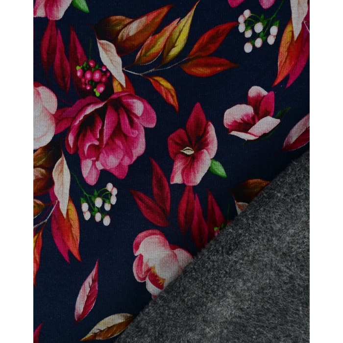 Alpen fleece digital autumn flowers 4710