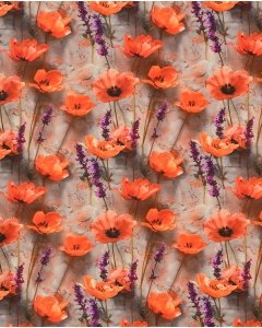 Jersey Digital 3D Flower 5750