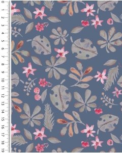 Poplin digital little ones jungle leaves 6012