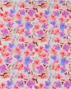 Jersey Digital Watercolor Violets 5935