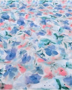 Jersey Digital Watercolor Violets 5935