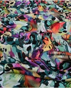French Terry Digital Multicolor Leopard 5944