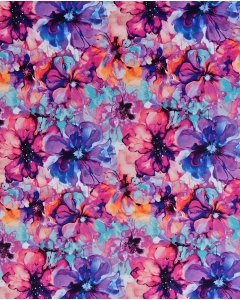 Jersey Digital Watercolor Flower 5927