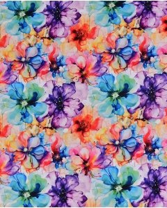 Jersey Digital Watercolor Flower 5927