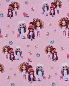 French Terry Digital Girls Doll 5943