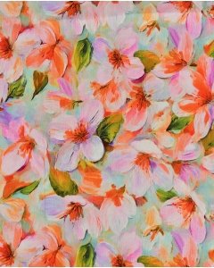 Viscose Crepe Flower 5962