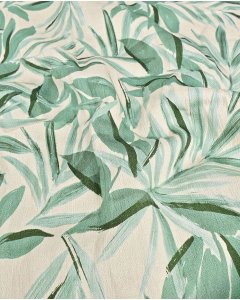 Viscose Crepe Digital Leaves 5988