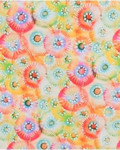 Poplin Stretch Watercolor Circles 5977