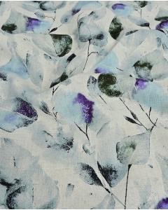 Viscose Linen Digital Leaves 6060