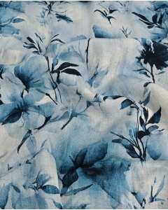 Viscose Linen Digital Leaves 6062