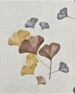 Ramie Linen Digital Ginkgo Leaves 6071