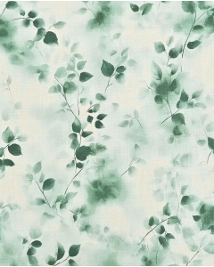Ramie Linen Digital Leaves 6068