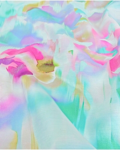 Viscose Shiny Digital Faded Flower 6090