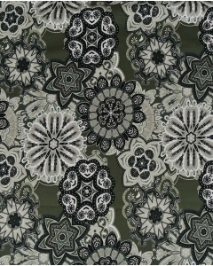 French Terry Brushed Digital Fantasy Mandala 6171