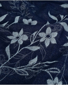 Denim Jacquard Flowers 6222