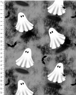 French Terry Digital Toff Halloween Ghosts 5585