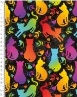 French Terry Digital Toff Colourful Animals 5799