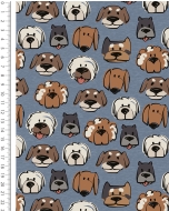 Alpen Fleece Digital Cute Dogs 6143