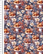 Jersey Digital Floral Fox 6156