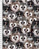 French Terry Digital Little Forest Animal 5905