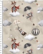 Alpen Fleece Digital Let's Fly Fox 5859