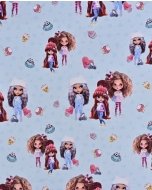 French Terry Digital Girls Doll 5943