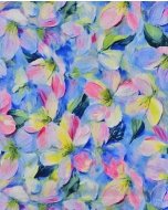 Viscose Crepe Flower 5962