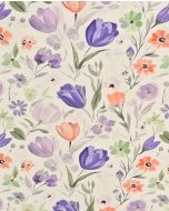 Bamboo Jersey Digital Flowers 5950