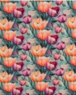 Bamboo Jersey Digital Flowers 5955