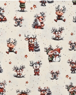 Poplin Digital Christmas Reindeer 6130